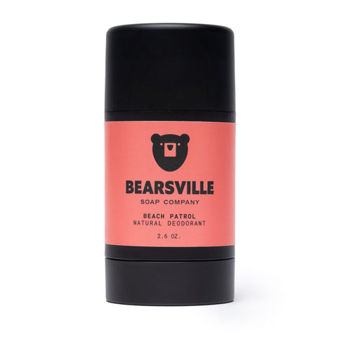 Beach Patrol natural deodorant for men by Bearsville Soap Company