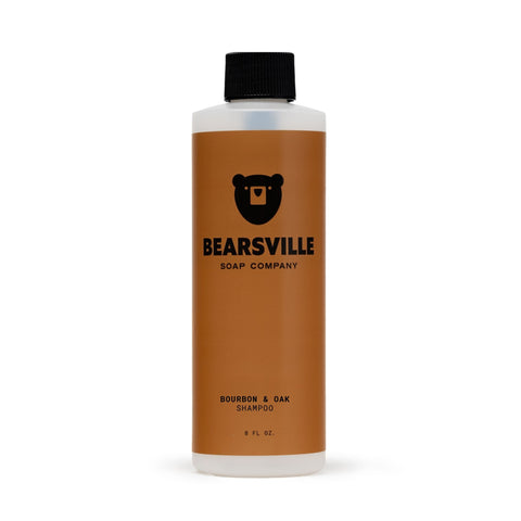 Bourbon and Oak shampoo for men by Bearsville Soap Company