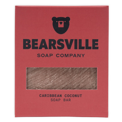 Caribbean Coconut natural soap bar for men by Bearsville Soap Company