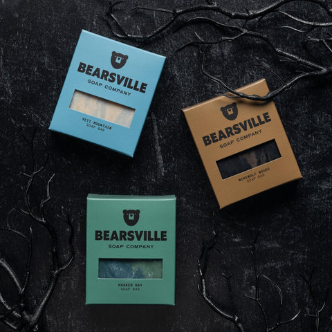 Dark Legends natural soap bars by
Bearsville Soap Company
