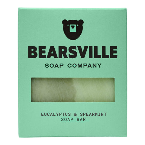 Eucalyptus and Spearmint natural soap for men by Bearsville Soap Company