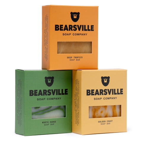 Far Reaches natural soap set by Bearsville Soap Company