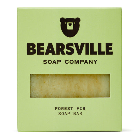 Forest Fir natural soap for men by Bearsville Soap Company