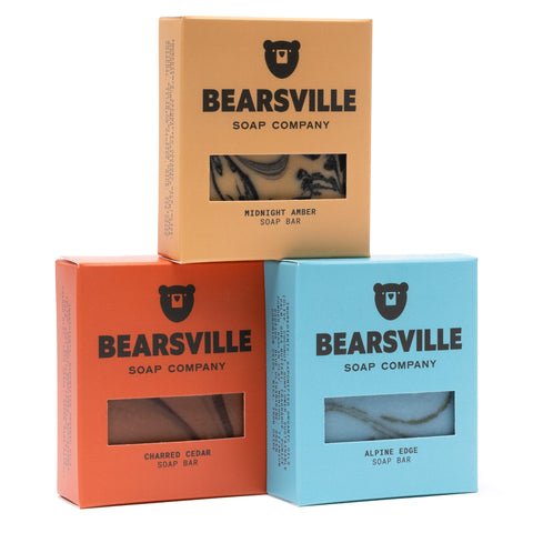 Frostline natural soap bundle for men by Bearsville Soap Company