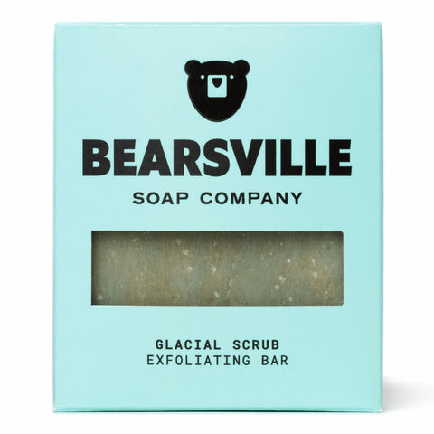 Glacial Scrub exfoliating soap for men by Bearsville Soap Company