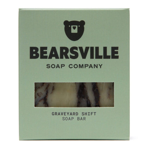Graveyard Shift natural soap for men by Bearsville Soap Company