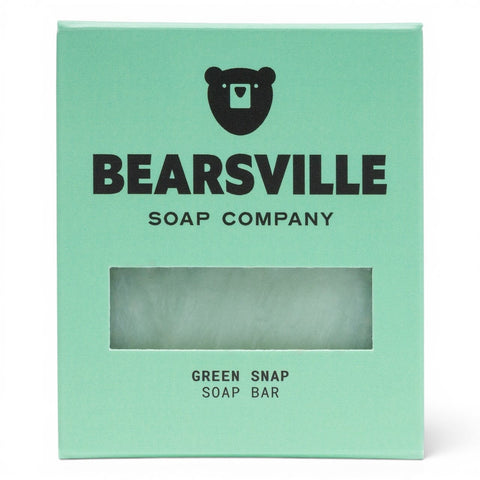 Green Snap natural soap bar for men by Bearsville Soap Company