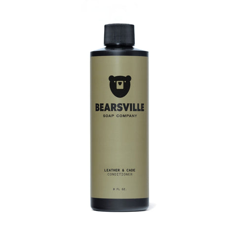leather cade hair conditioner for men by Bearsville Soap Company