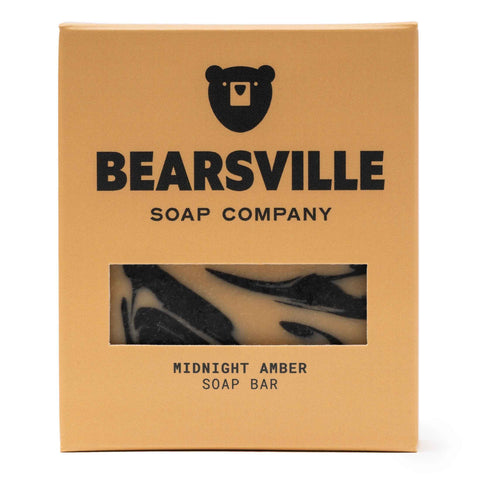 Midnight Amber natural soap bar for men by Bearsville Soap Company