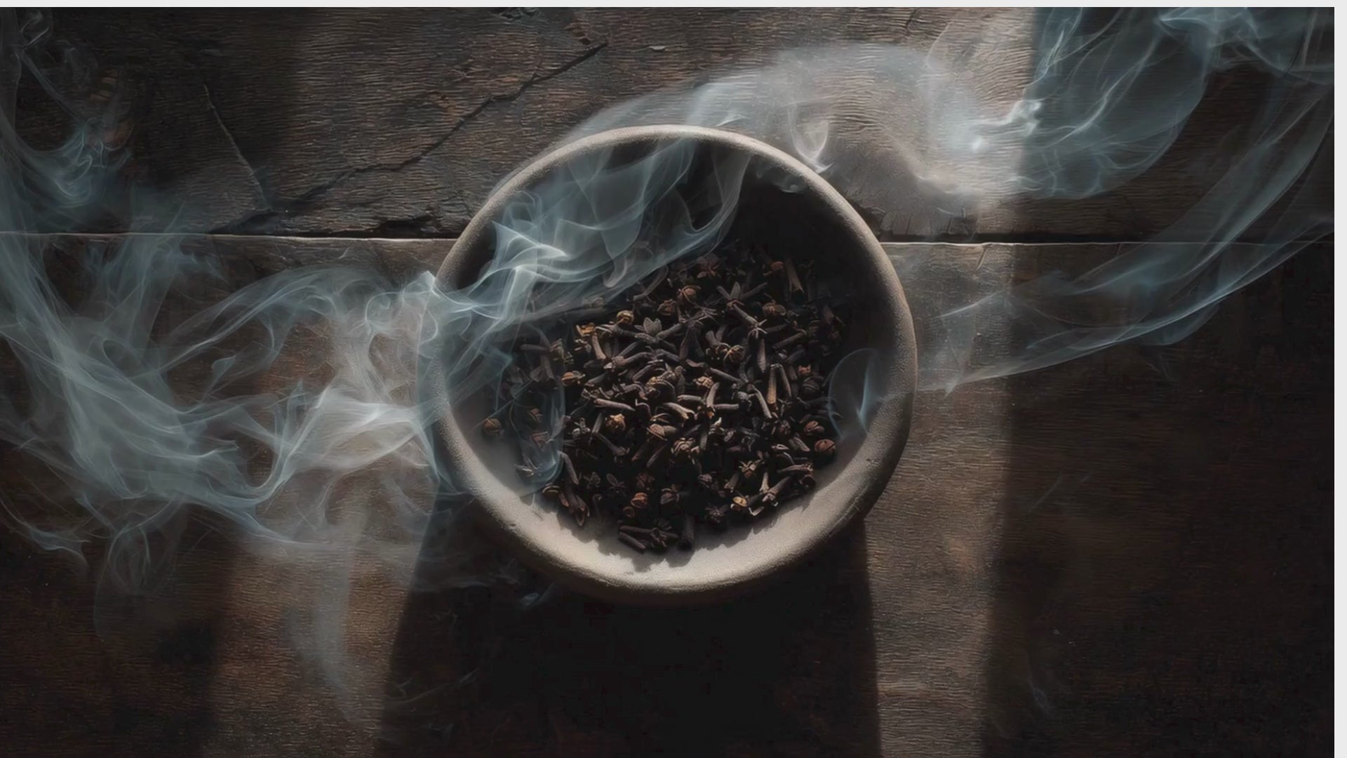 smoky cloves in a wooden bowl