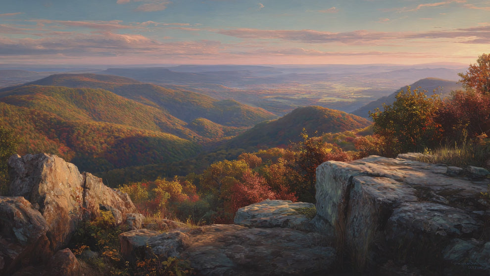 Catskill mountains in autumn