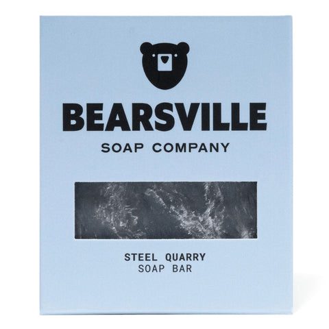 Steel Quarry natural soap bar for men by Bearsville Soap Company