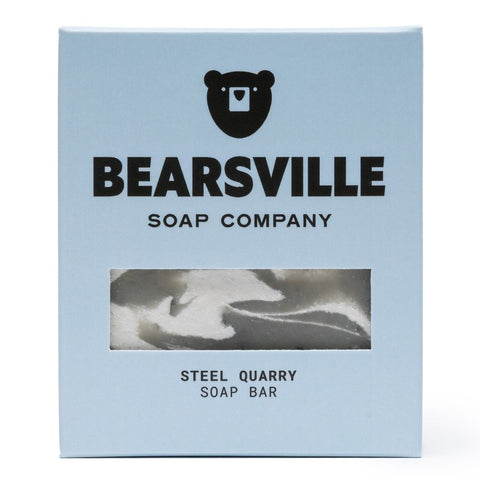 Steel Quarry natural soap for men by Bearsville Soap Company