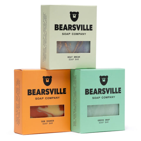 Heat Index natural soap summer bundle by Bearsville Soap Company