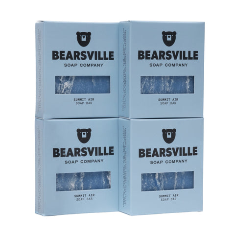 Summit Air natural soap bundle for men by Bearsville Soap Company