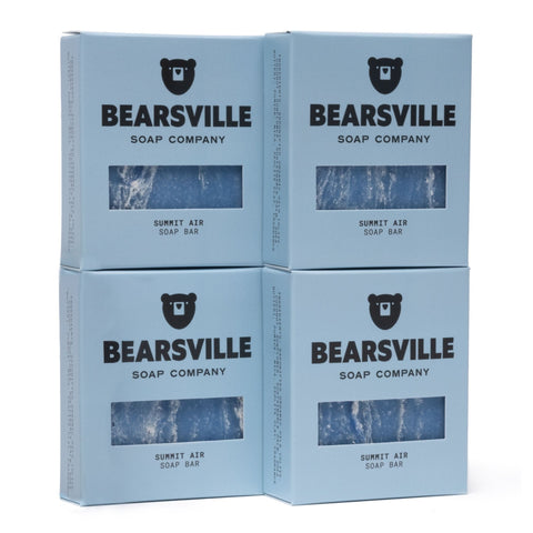 Summit Air natural four bar soap set by Bearsville Soap Company