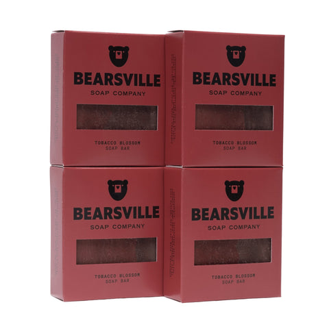 Tobacco Blossom natural soap bundle for men by Bearsville Soap Company