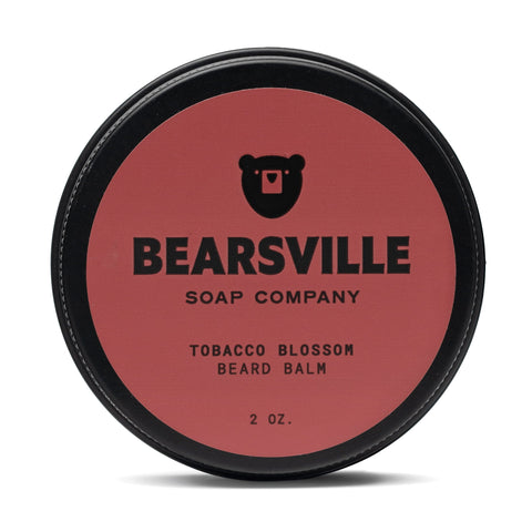 Tobacco Blossom natural beard balm for men by Bearsville Soap Company