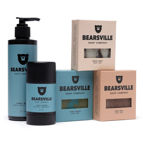 Trade Winds grooming set for men by Bearsville Soap Company