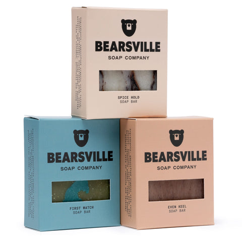 Trade Winds natural soap bar set for men by Bearsville Soap Company