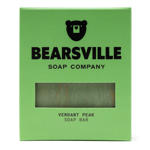 Verdant Peak natural bar soap for men by Bearsville Soap Company