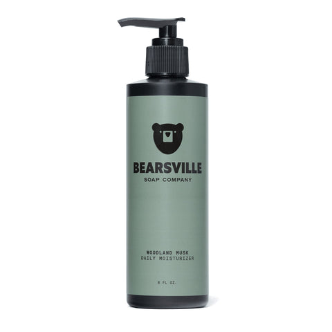 Woodland Musk natural Daily Moisturizer for men by Bearsville Soap Company
