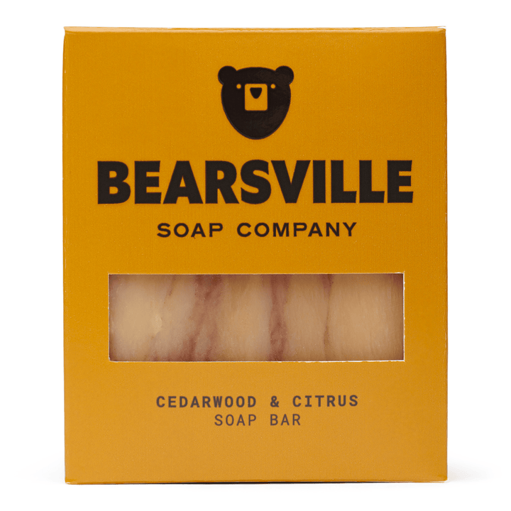 cedar citrus natural soap bar for men Bearsville Soap Company