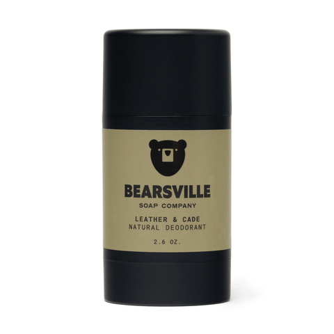 Natural Deodorant Deodorant Bearsville Soap Company Leather & Cade  