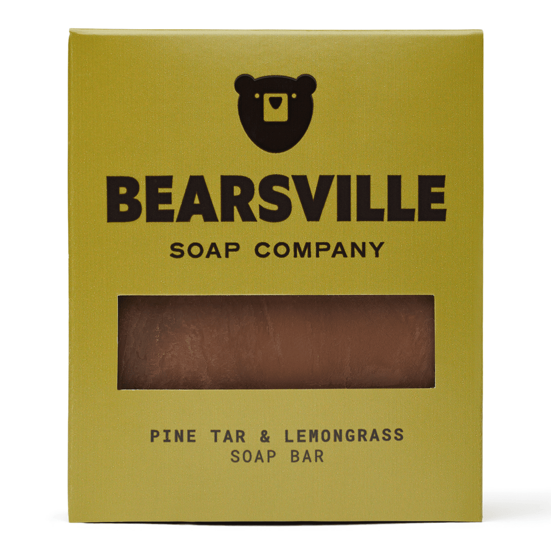 pine tar natural soap bar for men Bearsville Soap Company