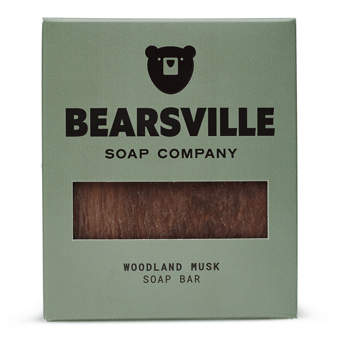 woodland musk natural soap bar for men Bearsville Soap Company