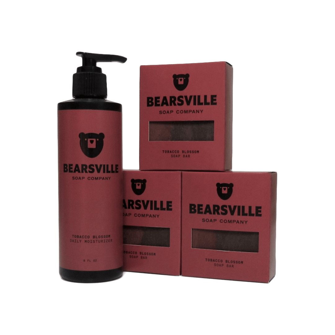 Soap & Moisturizer Scent Bundle Bar Soap Bearsville Soap Company Tobacco Blossom  