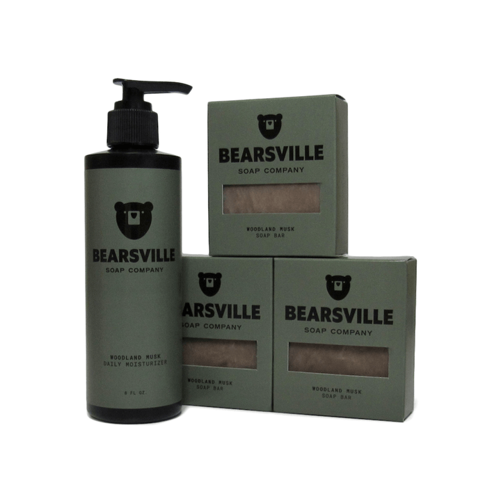Soap & Moisturizer Scent Bundle Bar Soap Bearsville Soap Company Woodland Musk  